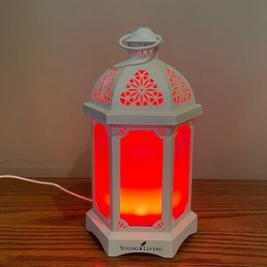 Young Living essential oils white lantern diffuser